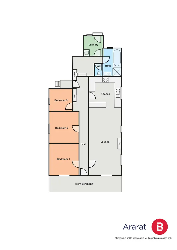 Floorplan of Homely house listing, 152 High Street, Ararat VIC 3377