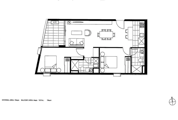 Floorplan of Homely apartment listing, 201/8 Wellington Road, Box Hill VIC 3128