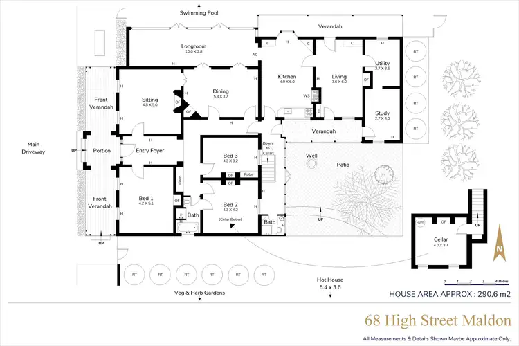 Floorplan of Homely house listing, 68 High Street, Maldon VIC 3463