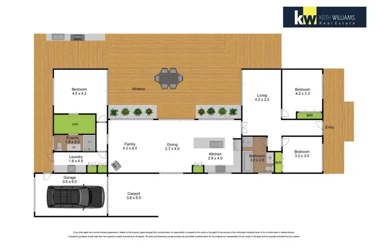 Floorplan of Homely house listing, 1 Roosevelt Street, Traralgon VIC 3844