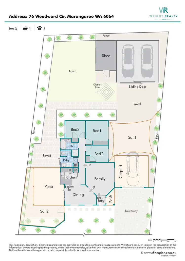 Floorplan of Homely house listing, 76 Woodward Circle, Marangaroo WA 6064