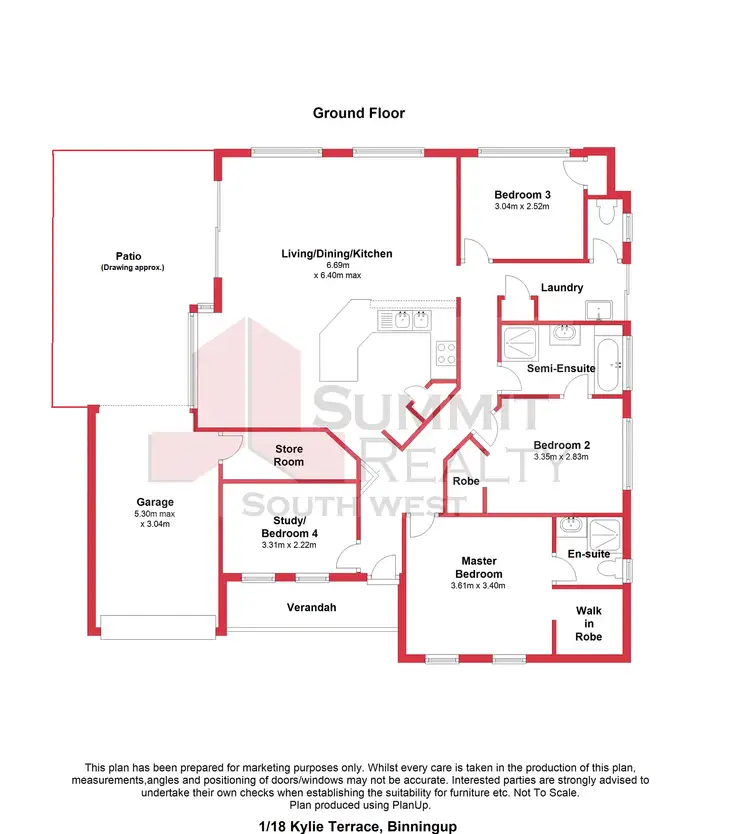 Floorplan of Homely house listing, Unit 1/18 Kylie Terrace, Binningup WA 6233