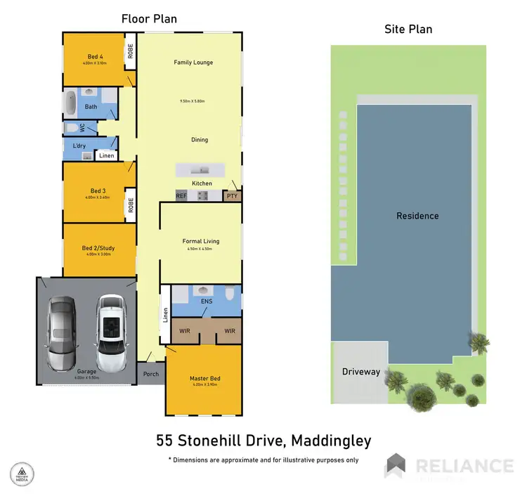 Floorplan of Homely house listing, 55 Stonehill Drive, Maddingley VIC 3340