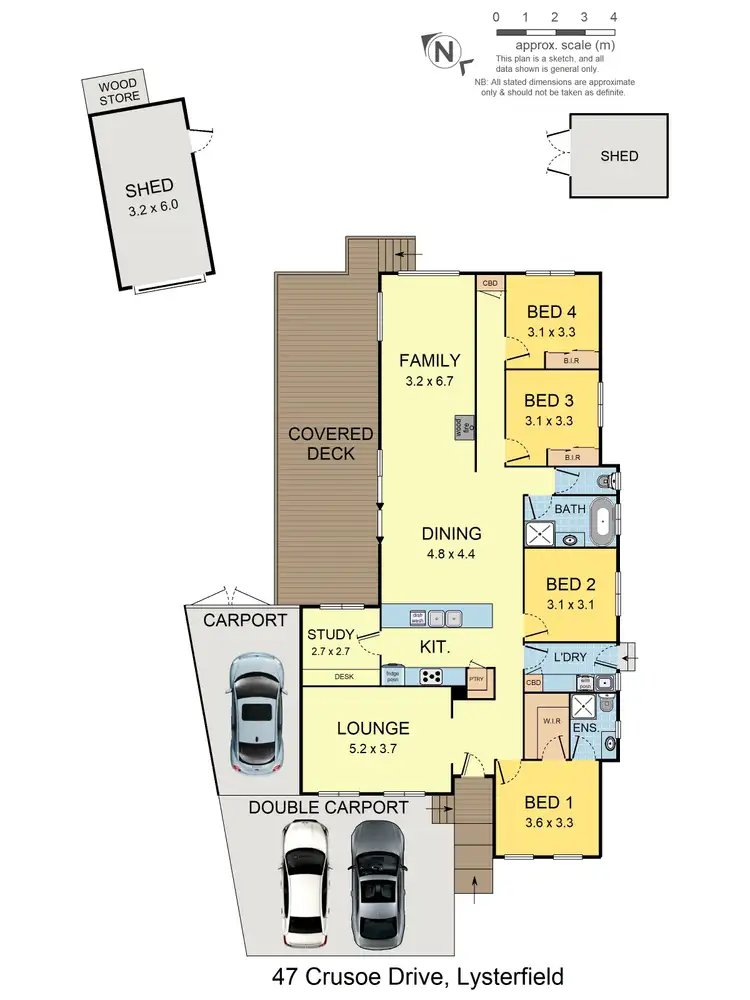 Floorplan of Homely house listing, 47 Crusoe Drive, Lysterfield VIC 3156
