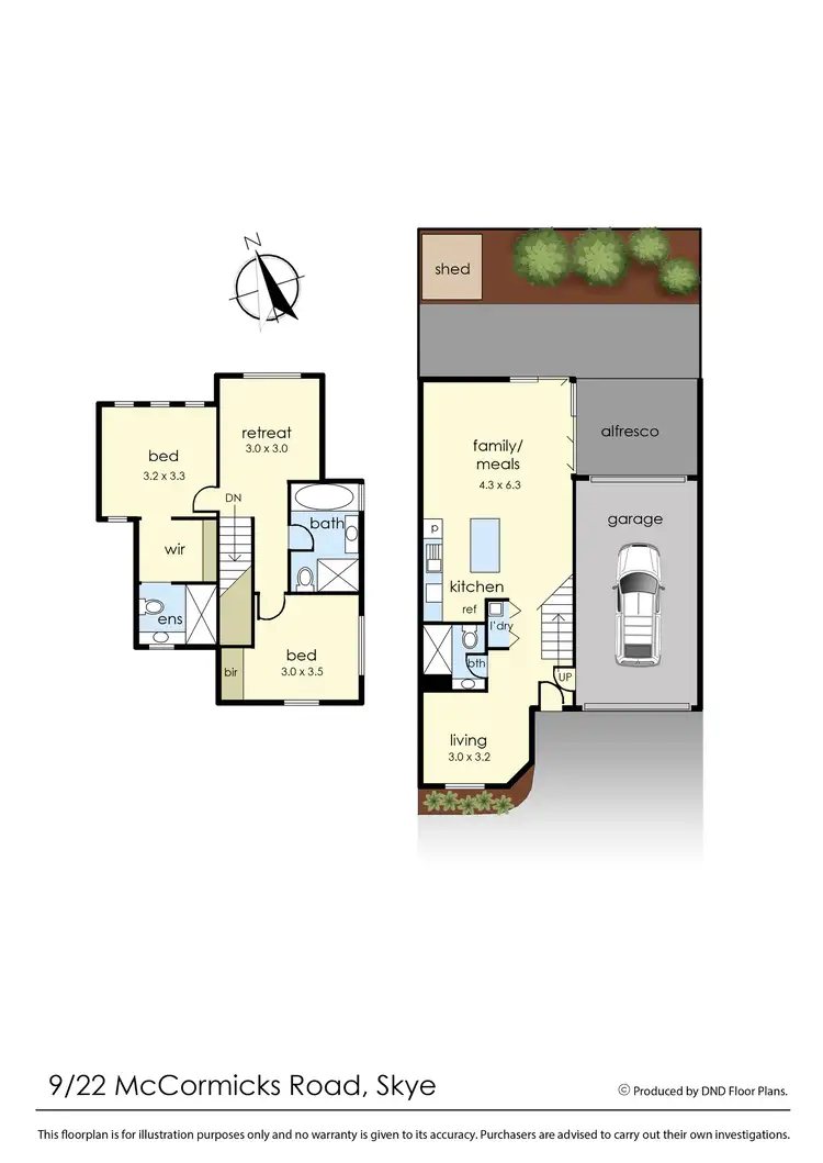 Floorplan of Homely townhouse listing, 9/22 McCormicks Road, Skye VIC 3977