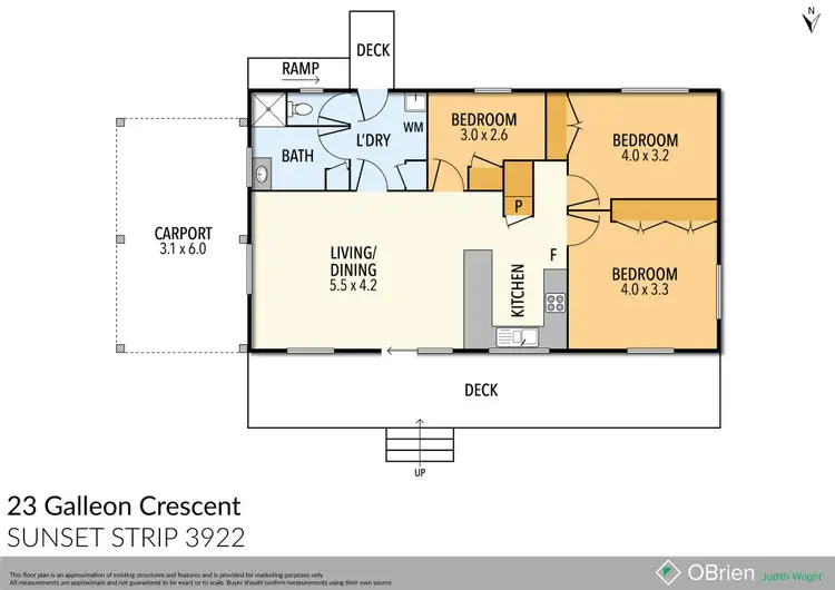 Floorplan of Homely house listing, 23 Galleon Crescent, Sunset Strip VIC 3922