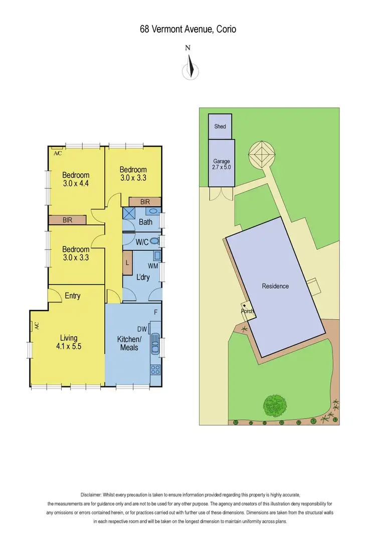 Floorplan of Homely house listing, 68 Vermont Avenue, Corio VIC 3214