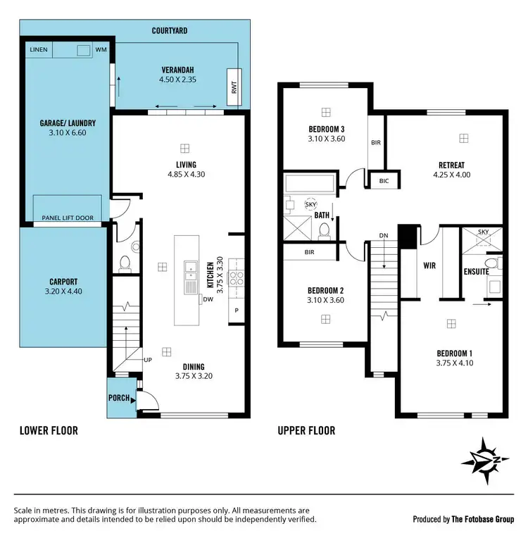 Floorplan of Homely townhouse listing, 3/12 Nedland Crescent, Port Noarlunga South SA 5167