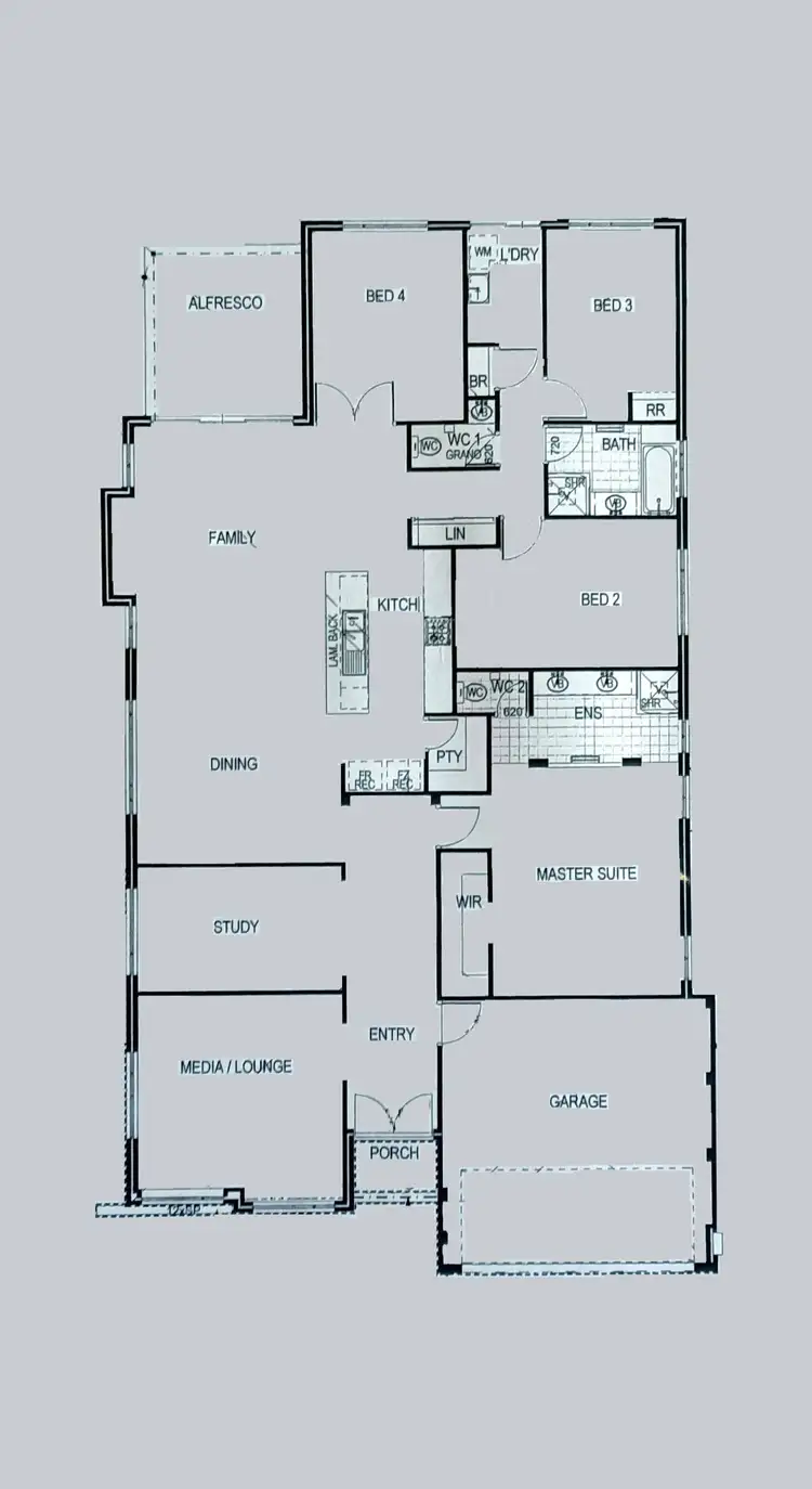 Floorplan of Homely house listing, 1 Abbotsdale Way, Southern River WA 6110