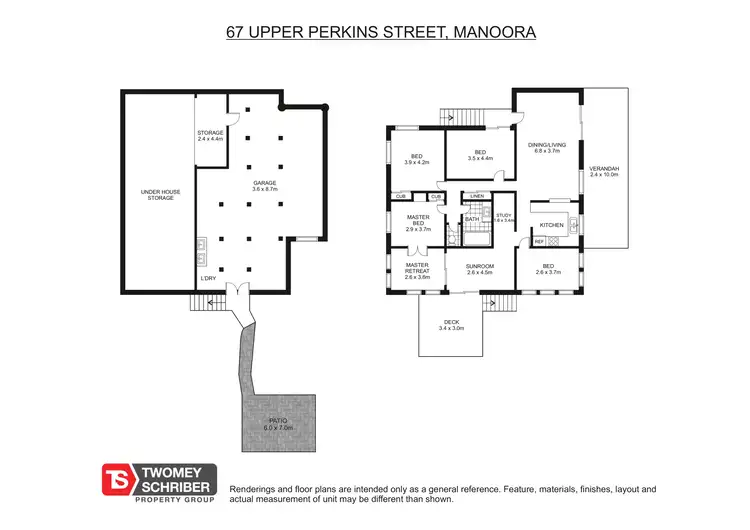 Floorplan of Homely house listing, 67 Upper Perkins Street, Manoora QLD 4870