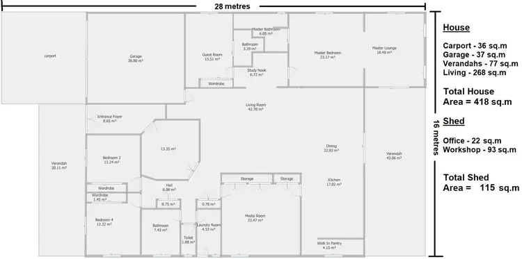 Floorplan of Homely house listing, 140 Seymours Road, Dalby QLD 4405
