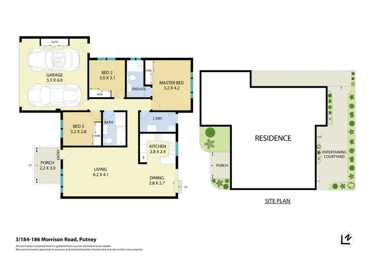 Floorplan of Homely villa listing, 3/184-186 Morrison Road, Putney NSW 2112
