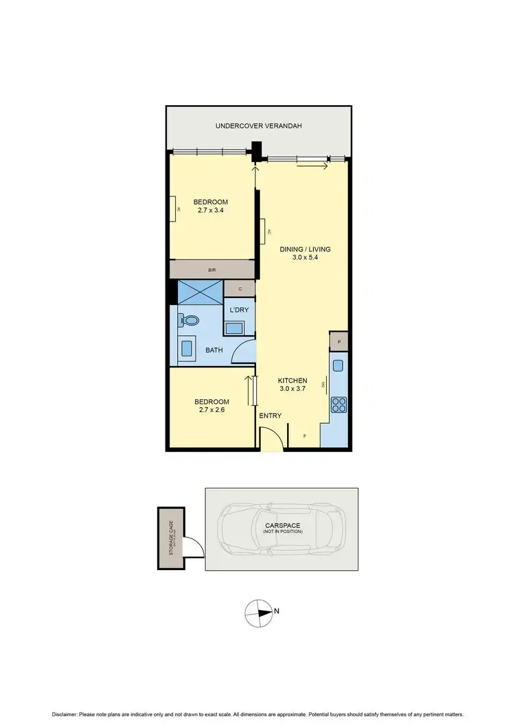 Floorplan of Homely apartment listing, 403/19 Russell Street, Essendon VIC 3040