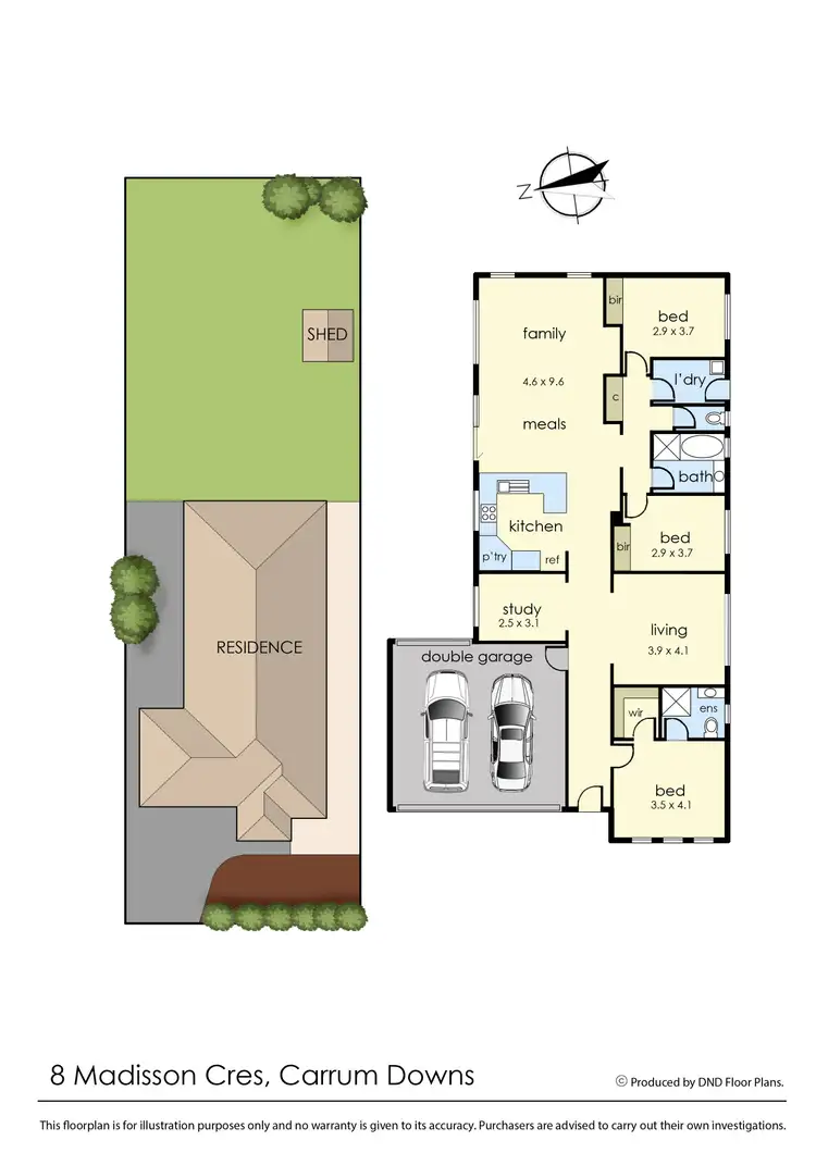 Floorplan of Homely house listing, 8 Madisson Crescent, Carrum Downs VIC 3201