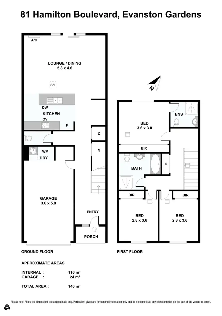 Floorplan of Homely house listing, 81 Hamilton Boulevard, Evanston Gardens SA 5116