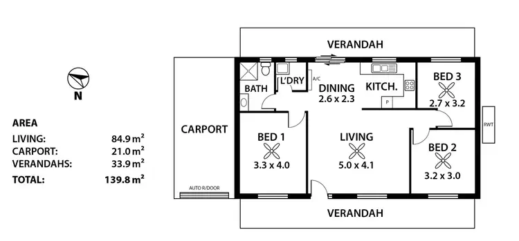 Floorplan of Homely unit listing, 2/6 Laurel Court, Strathalbyn SA 5255
