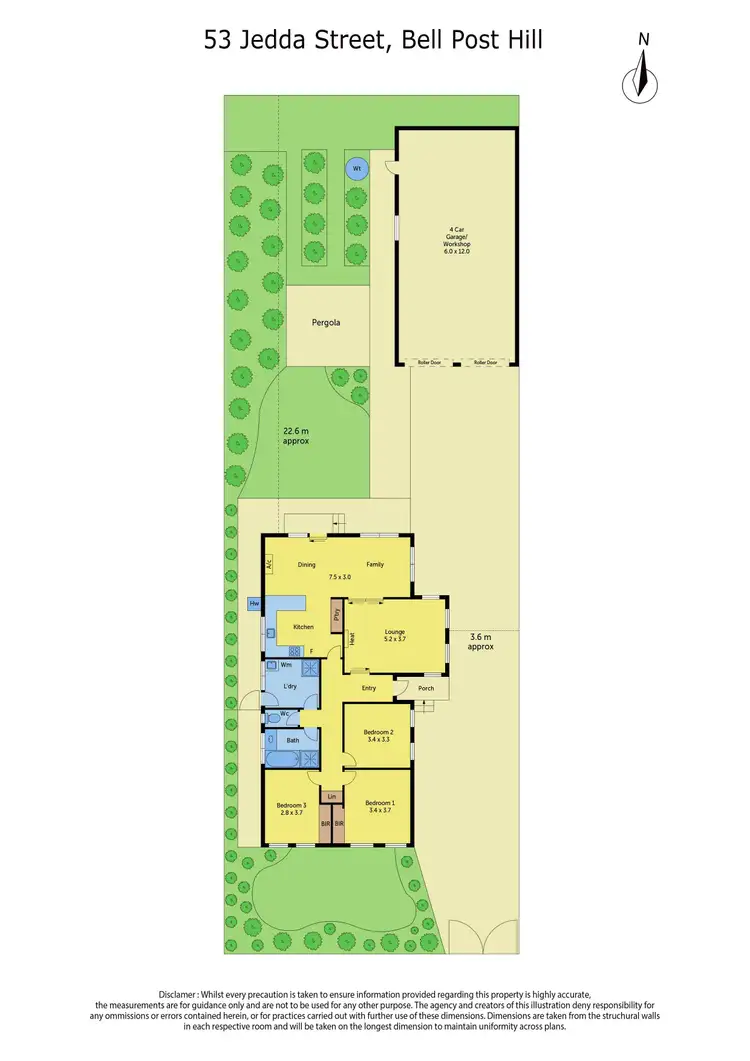 Floorplan of Homely house listing, 53 Jedda Street, Bell Post Hill VIC 3215