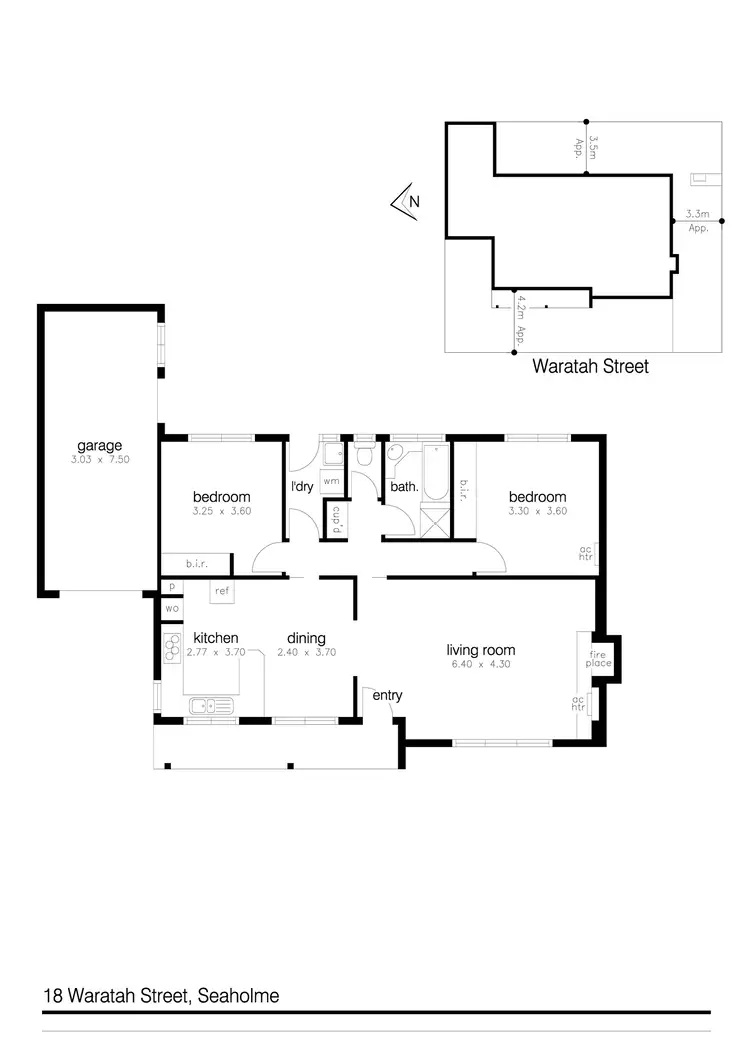 Floorplan of Homely house listing, 18 Waratah Street, Seaholme VIC 3018