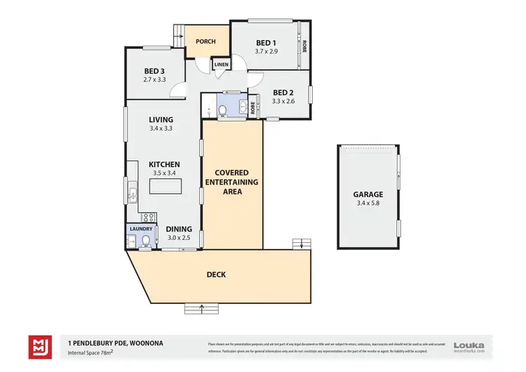 Floorplan of Homely house listing, 1 Pendlebury Parade, Woonona NSW 2517