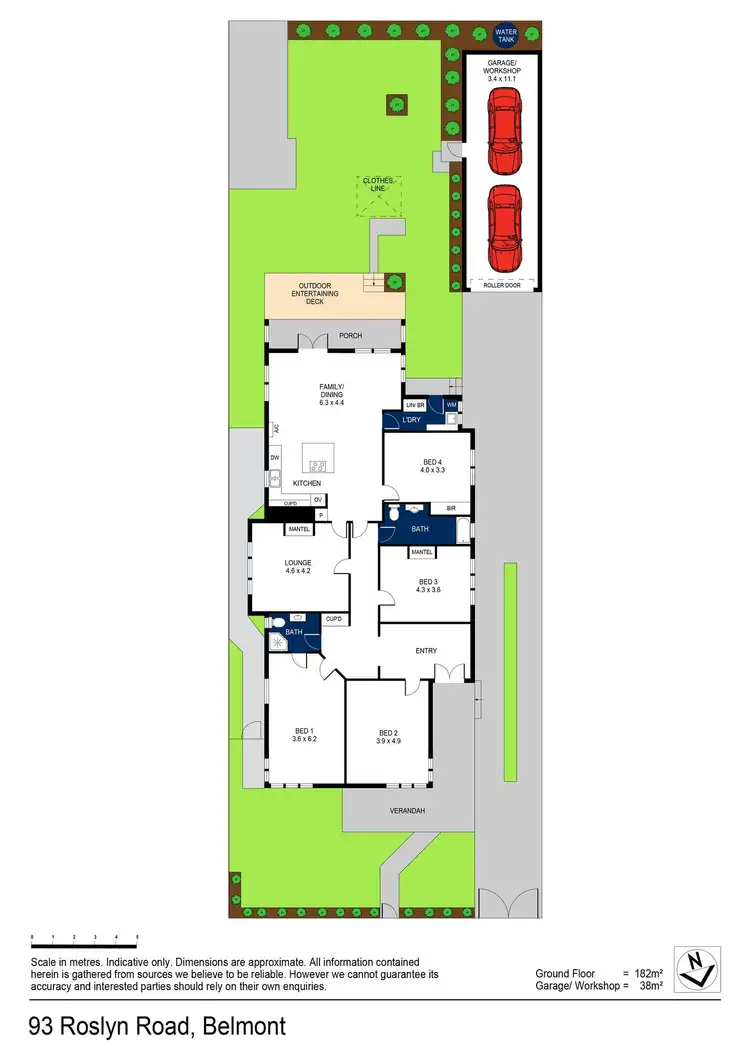 Floorplan of Homely house listing, 93 Roslyn Road, Belmont VIC 3216