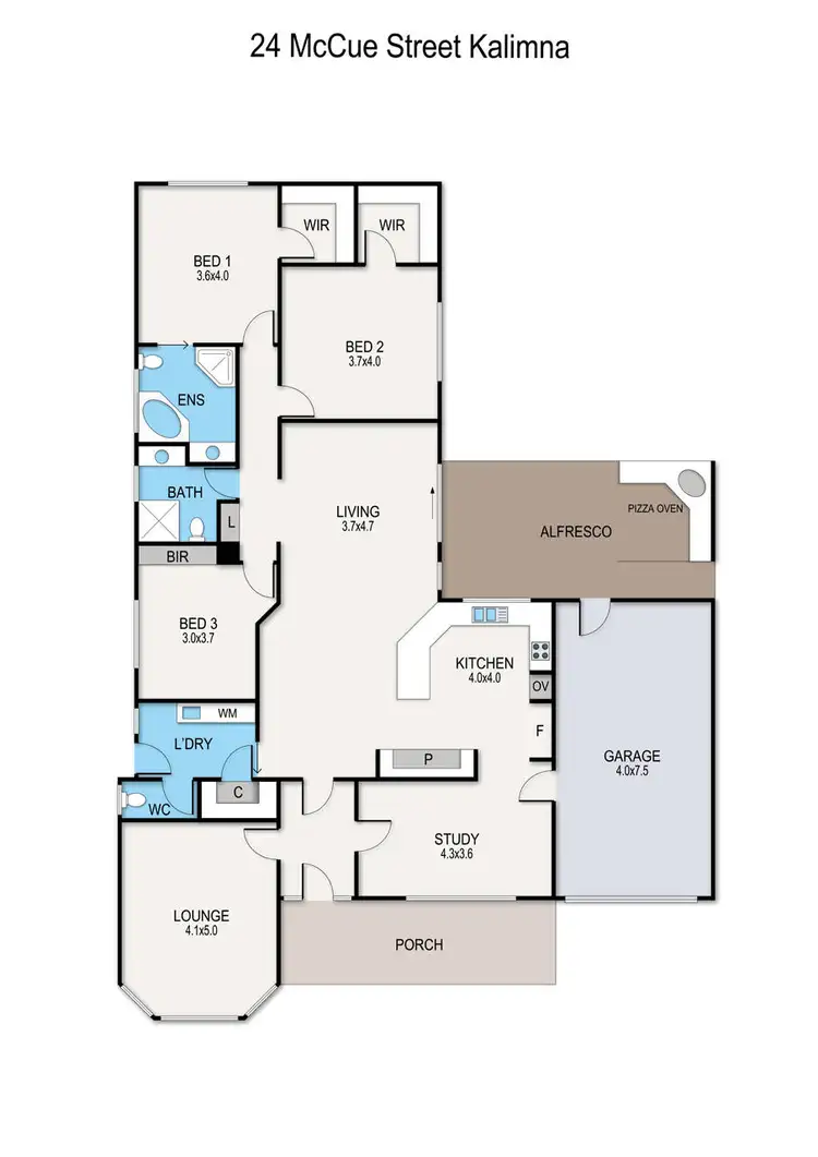 Floorplan of Homely house listing, 24 McCue Road, Kalimna VIC 3909