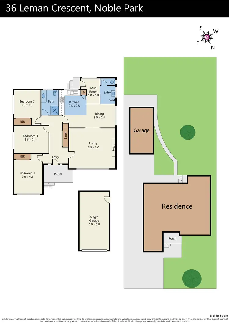Floorplan of Homely house listing, 36 Leman Crescent, Noble Park VIC 3174