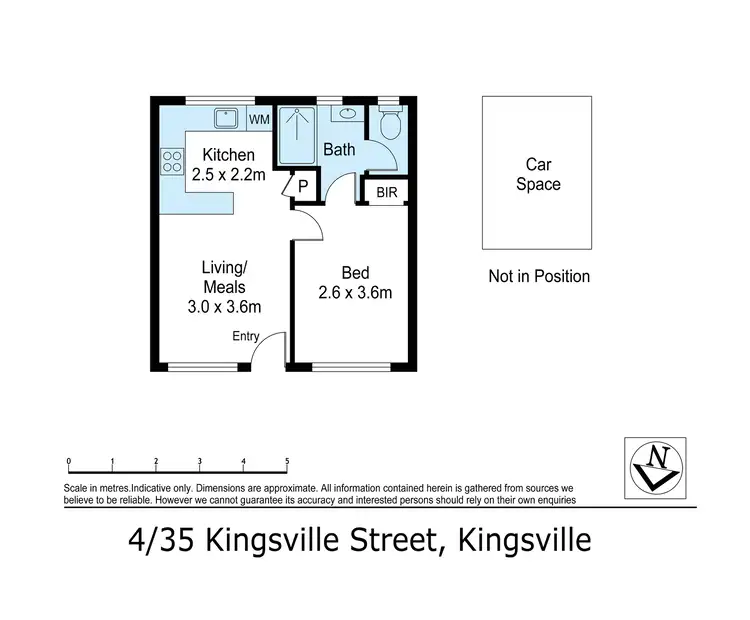 Floorplan of Homely unit listing, 4/35 Kingsville Street, Kingsville VIC 3012