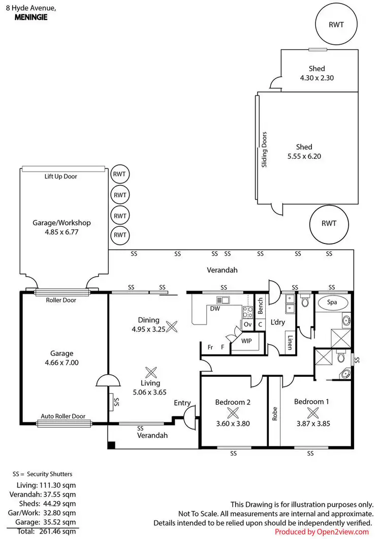 Floorplan of Homely house listing, 8 Hyde Avenue, Meningie SA 5264