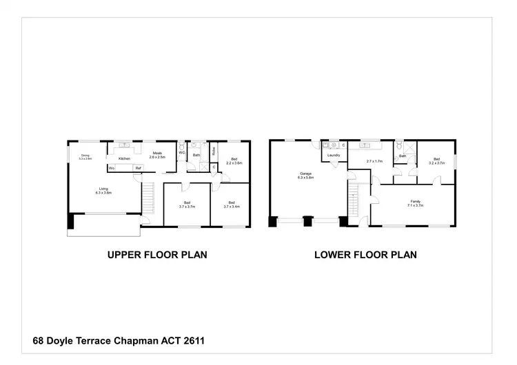 Floorplan of Homely house listing, 68 Doyle Terrace, Chapman ACT 2611