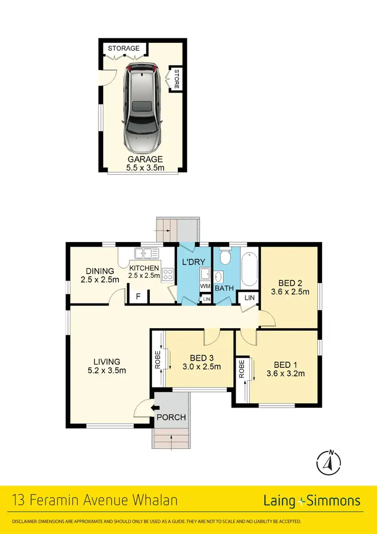Floorplan of Homely house listing, 13 Feramin Avenue, Whalan NSW 2770
