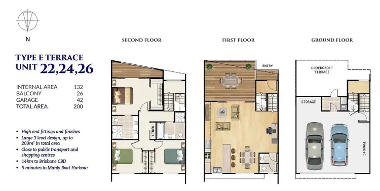 Floorplan of Homely townhouse listing, 26/15 Oasis Close, Manly West QLD 4179
