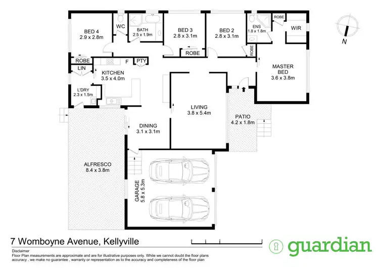 Floorplan of Homely house listing, 7 Womboyne Avenue, Kellyville NSW 2155