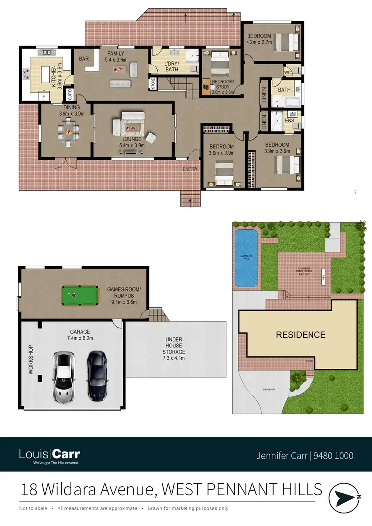 Floorplan of Homely house listing, 18 Wildara Avenue, West Pennant Hills NSW 2125