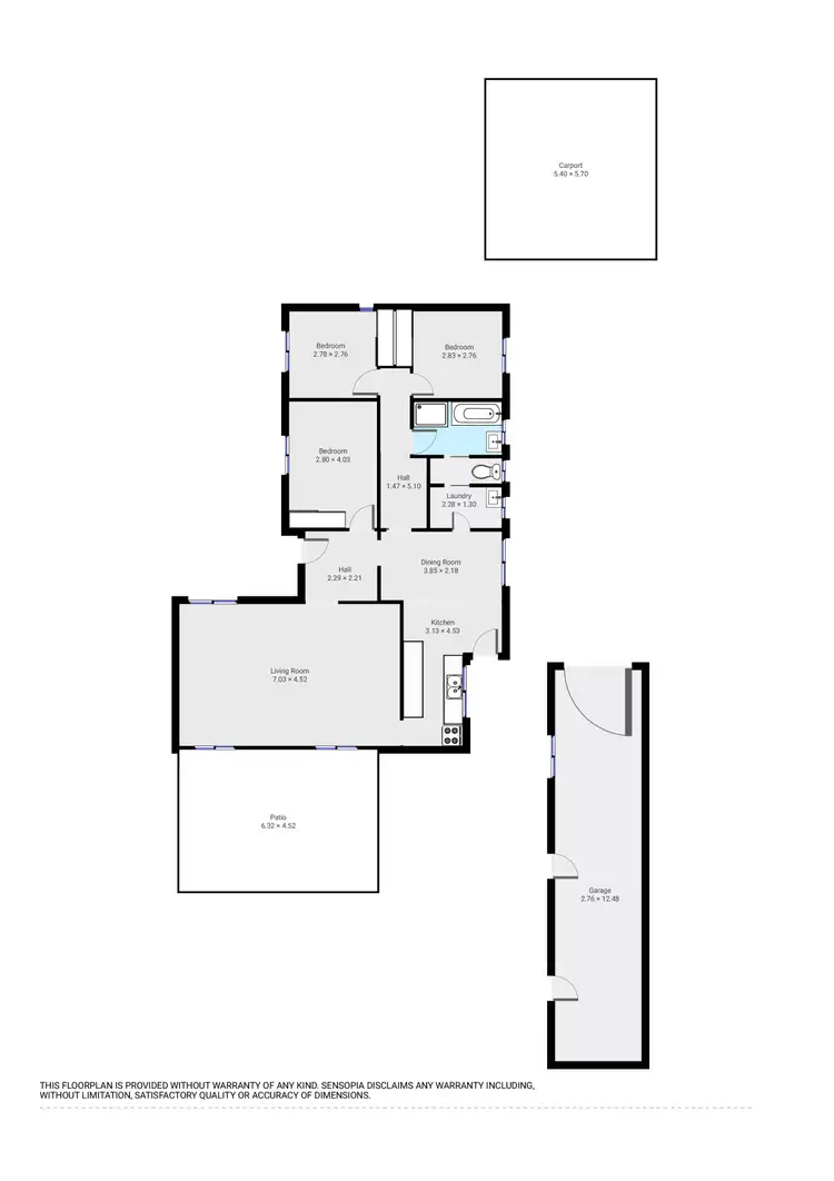Floorplan of Homely house listing, 3 Riga Court, Wodonga VIC 3690