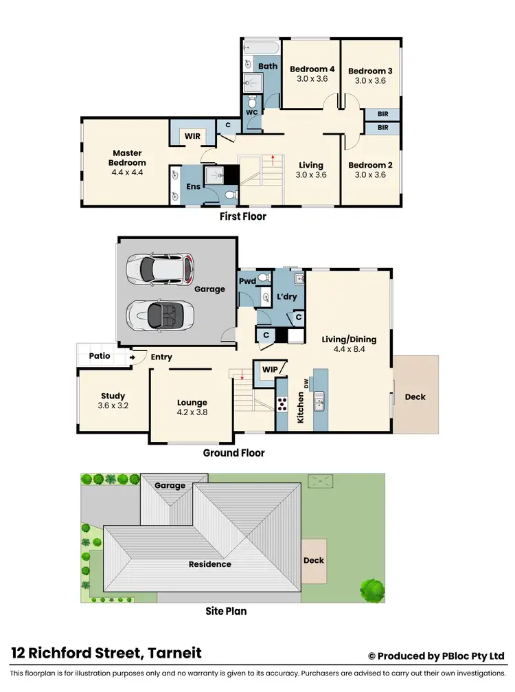 Floorplan of Homely house listing, 12 Richford Street, Tarneit VIC 3029