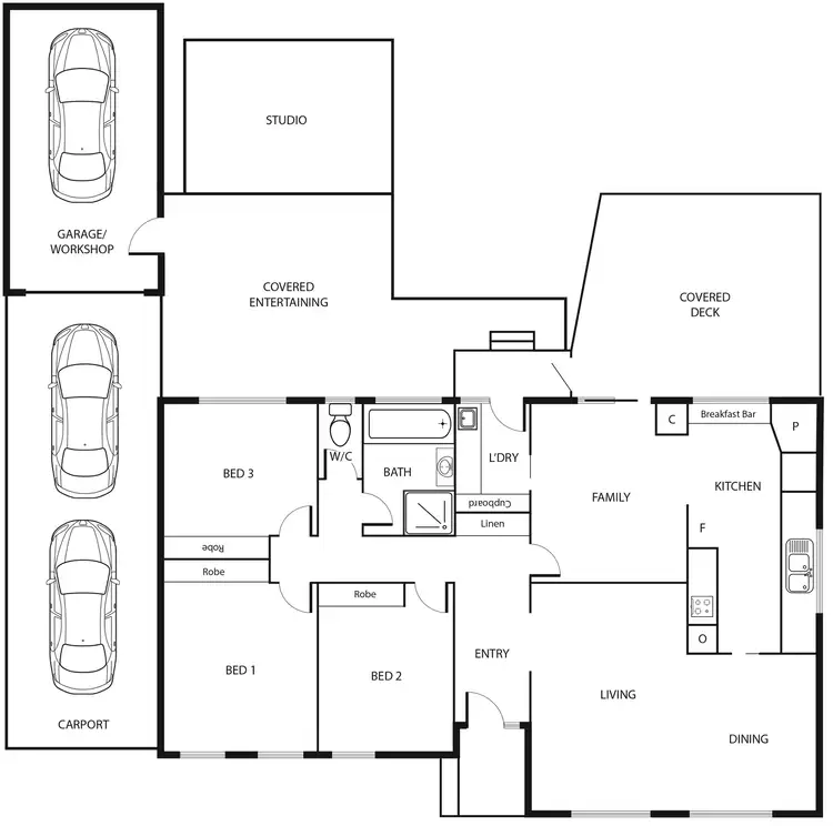 Floorplan of Homely house listing, 41 Cuthbert Circuit, Wanniassa ACT 2903
