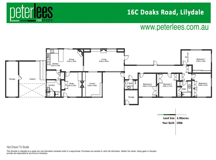 Floorplan of Homely rural property listing, 16c Doaks Road, Lilydale TAS 7268