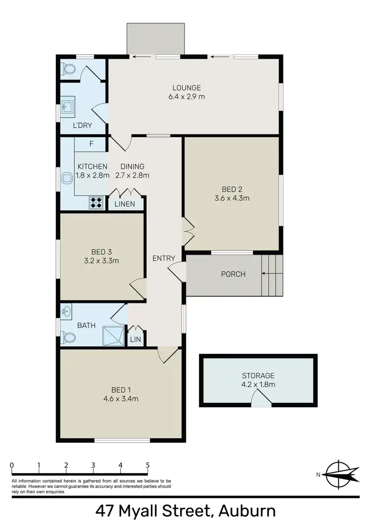 Floorplan of Homely house listing, 47 Myall Street, Auburn NSW 2144