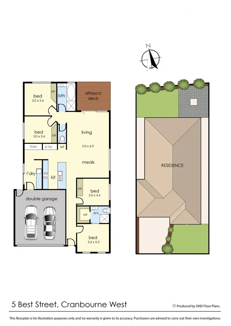 Floorplan of Homely house listing, 5 Best Street, Cranbourne West VIC 3977