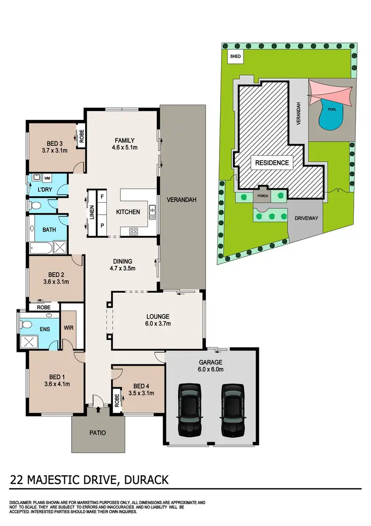 Floorplan of Homely house listing, 22 Majestic Drive, Durack NT 830