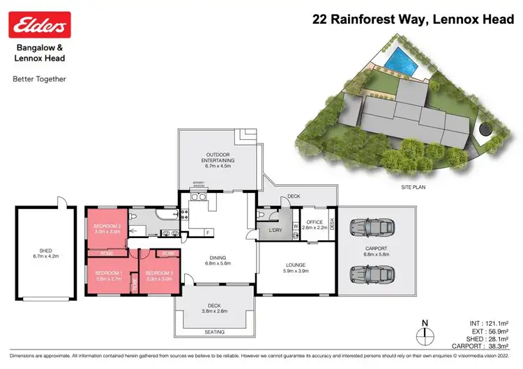 Floorplan of Homely house listing, 22 Rainforest Way, Lennox Head NSW 2478