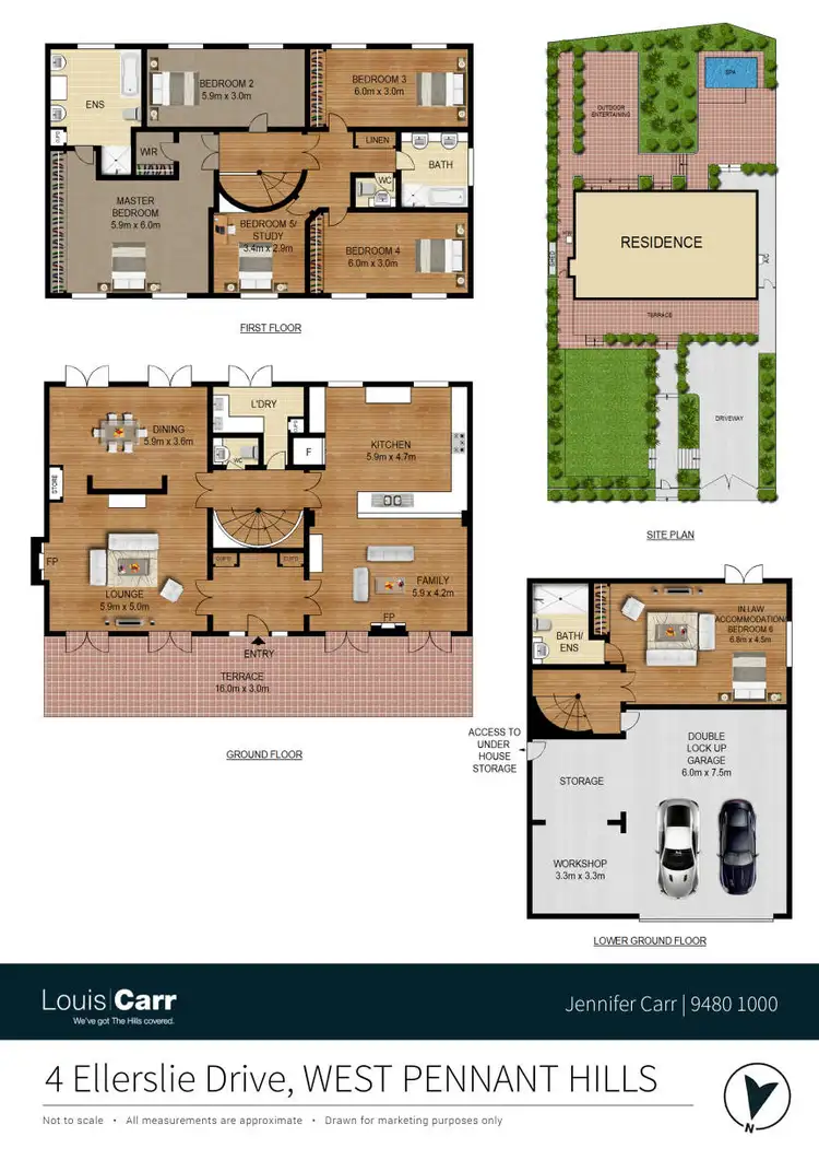 Floorplan of Homely house listing, 4 Ellerslie Drive, West Pennant Hills NSW 2125