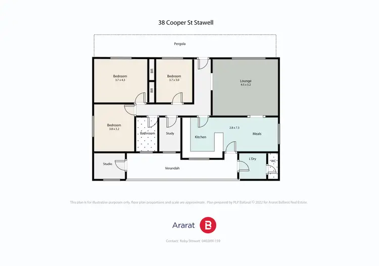 Floorplan of Homely house listing, 38 Cooper Street, Stawell VIC 3380