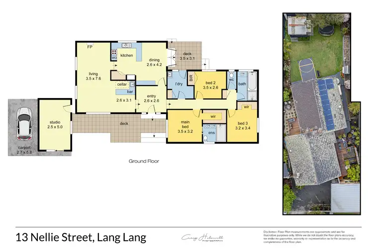 Floorplan of Homely house listing, 13 Nellie Street, Lang Lang VIC 3984