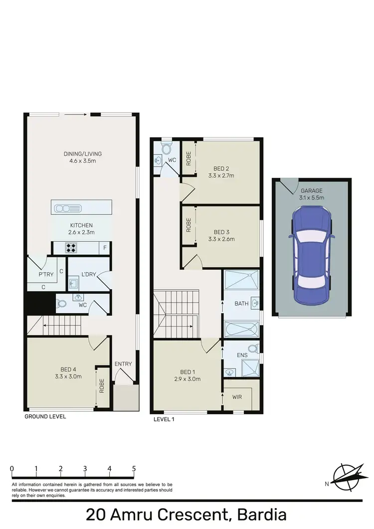 Floorplan of Homely house listing, 20 Amru Crescent, Bardia NSW 2565