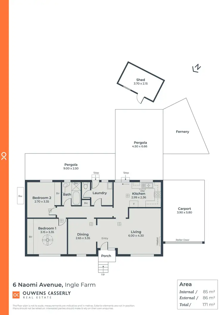 Floorplan of Homely house listing, 6 Naomi Avenue, Ingle Farm SA 5098