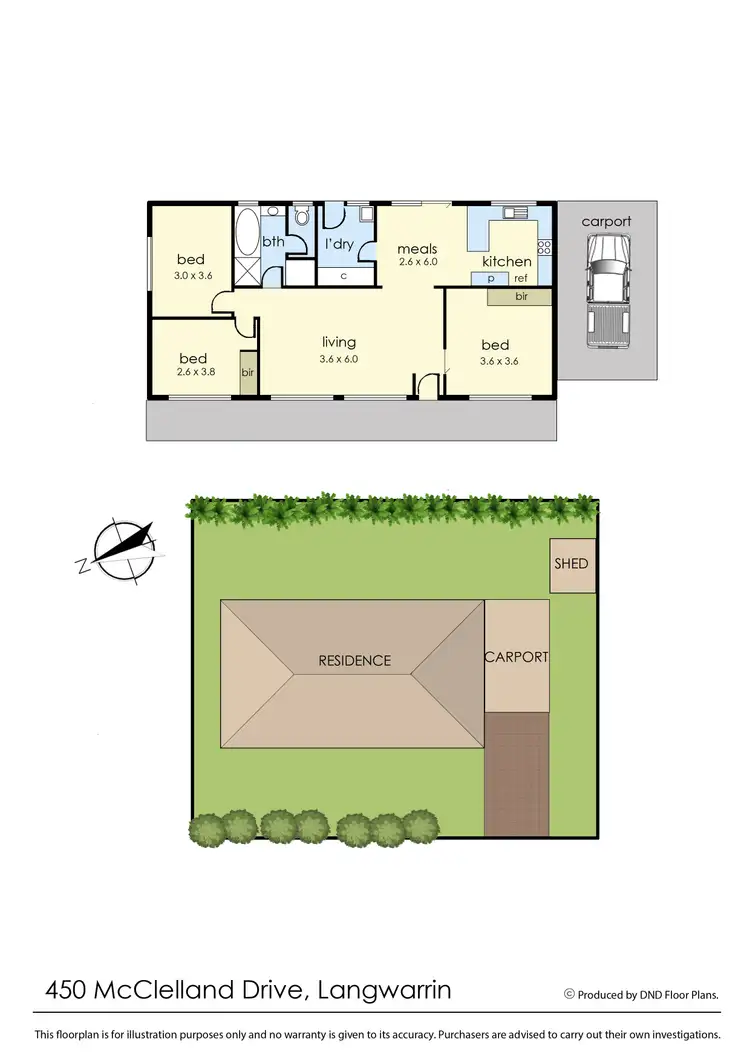 Floorplan of Homely house listing, 450 McClelland Drive, Langwarrin VIC 3910