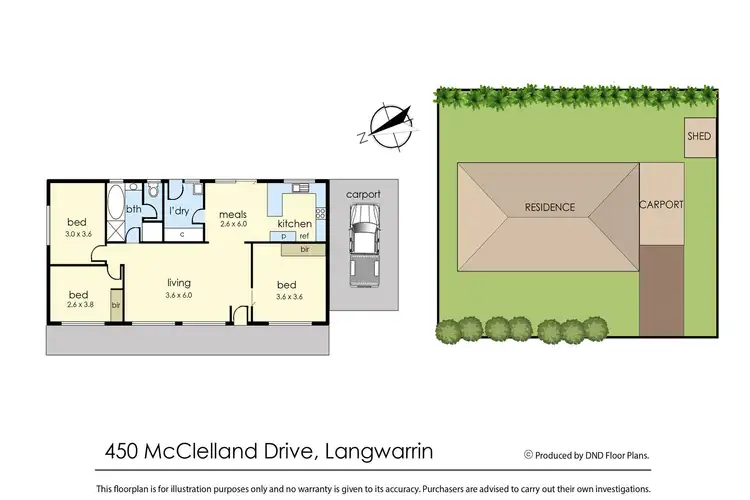 Floorplan of Homely unit listing, 450A McClelland Drive, Langwarrin VIC 3910