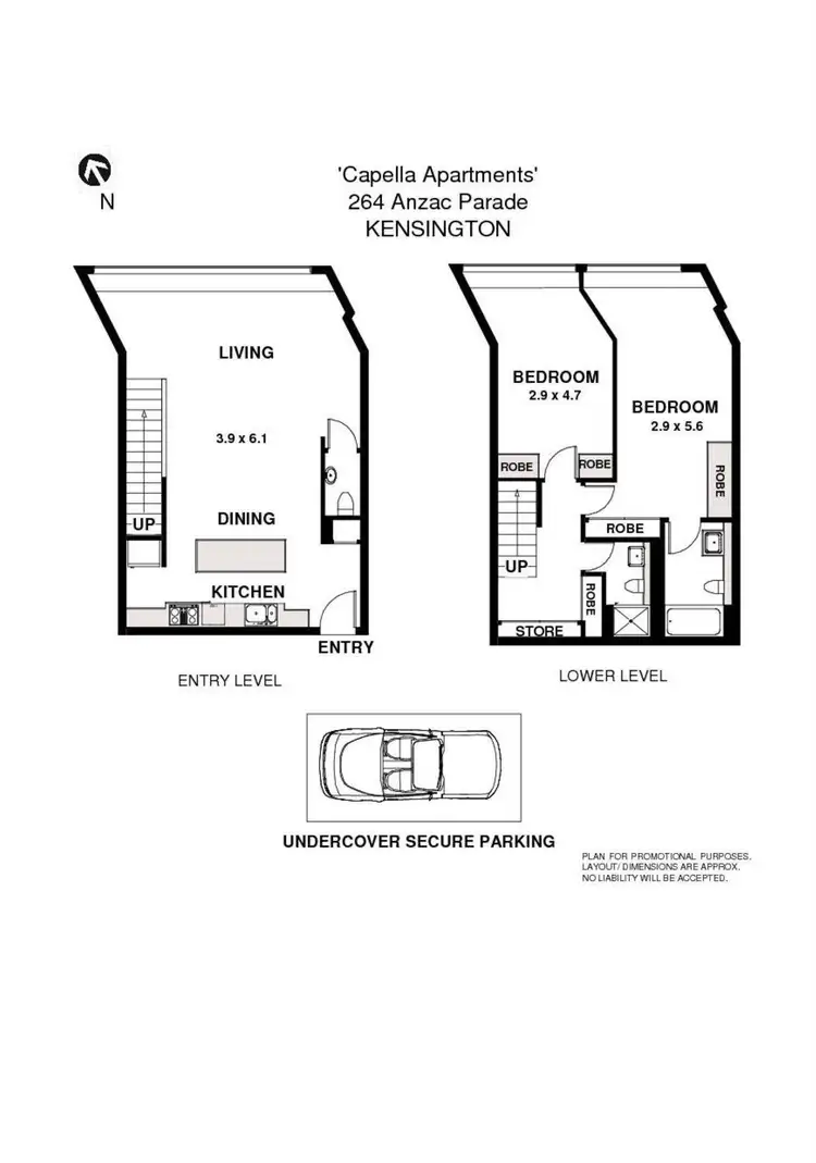 Floorplan of Homely apartment listing, 704a/264 Anzac Parade, Kensington NSW 2033
