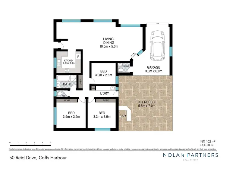 Floorplan of Homely house listing, 50 Reid Drive, Coffs Harbour NSW 2450